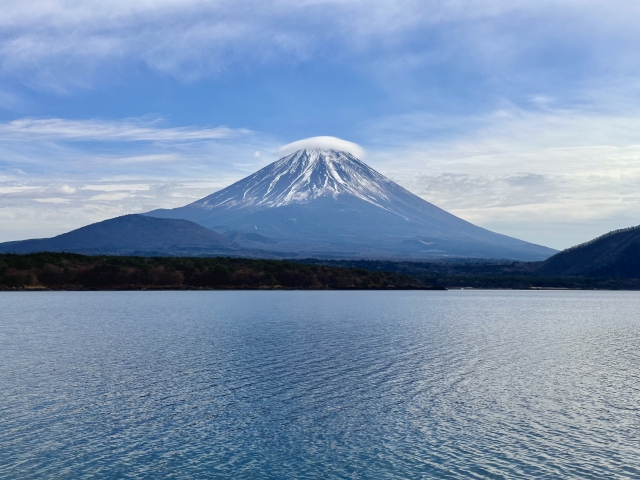 笠雲 つるし雲 富士山